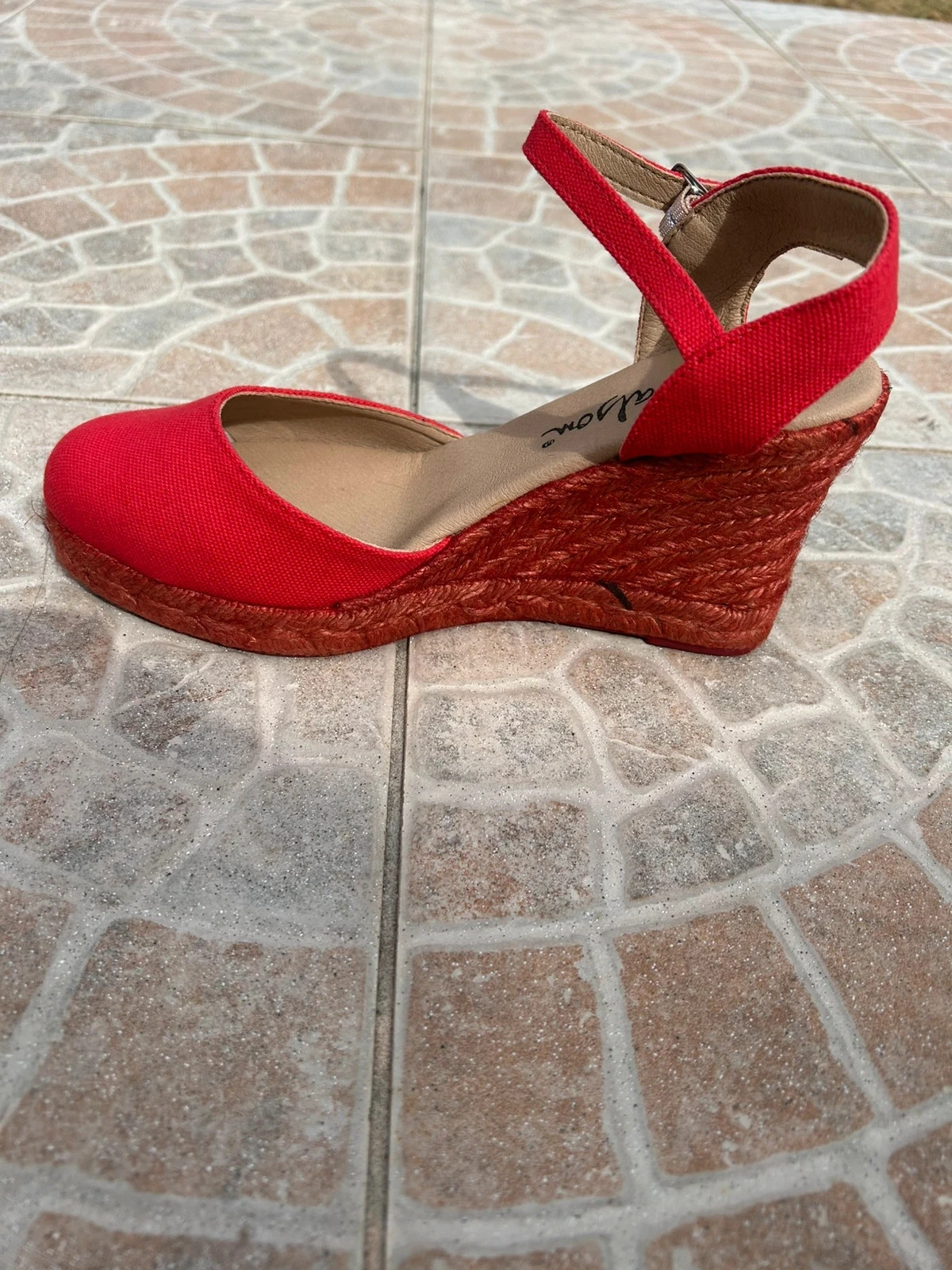 Sapatos com plataforma 38 Dalson vermelho em muito bom estado para mulher – photo 4
